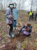 Akcja sadzenie drzew w Leśnicach dla uczniów klas 48