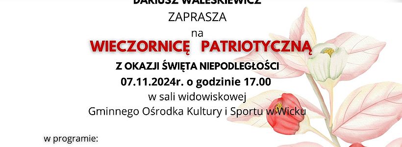 Wieczornica Patriotyczna w wykonaniu naszych uczniów